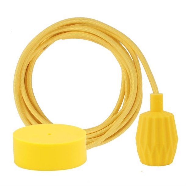 Dark yellow cable 3 m. w/yellow Plisse