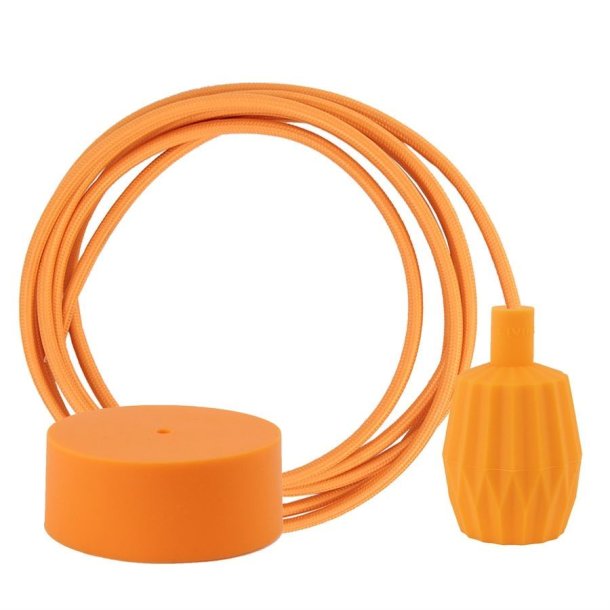 Pale orange cable 3 m. w/sunflower Plisse