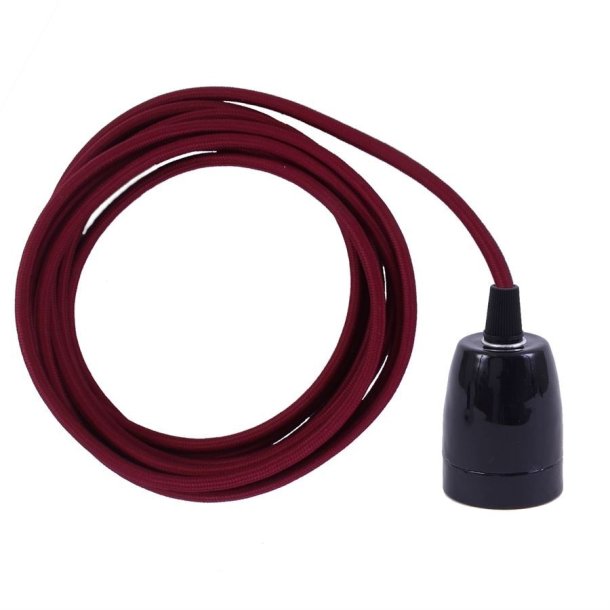 Bordeaux cable 3 m. w/black porcelain