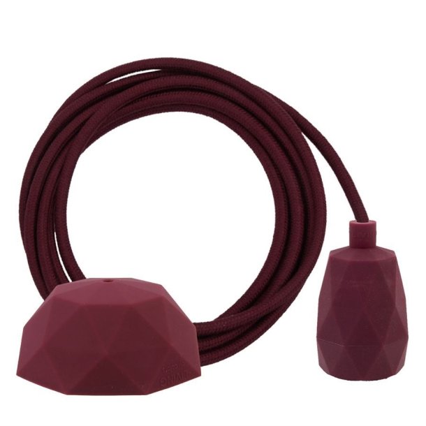 Dusty Bordeaux cable 3 m. w/bordeaux Facet