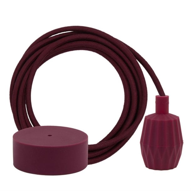 Dusty Bordeaux cable 3 m. w/bordeaux Plisse