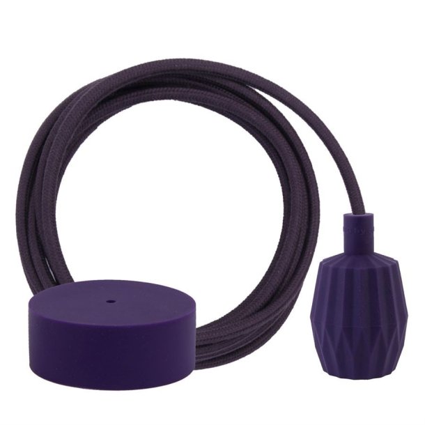 Dusty Deep purple cable 3 m. w/deep purple Plisse