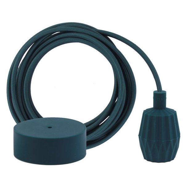 Bottle green cable 3 m. w/dark green Plisse