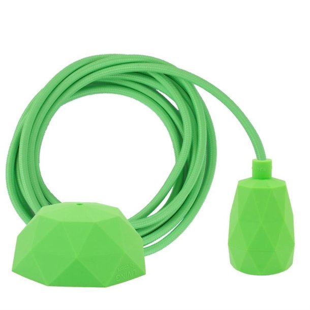 Lime green cable 3 m. w/lime green Facet