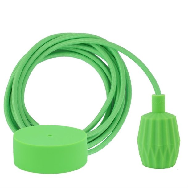 Lime green cable 3 m. w/lime green Plisse