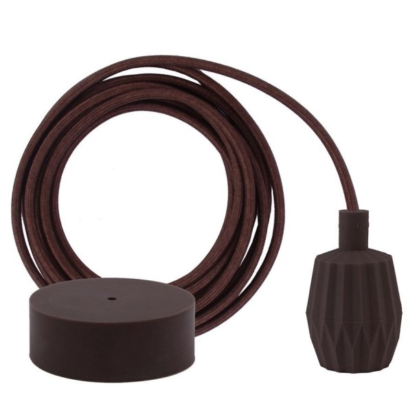 Brown cable 3 m. w/brown Plisse