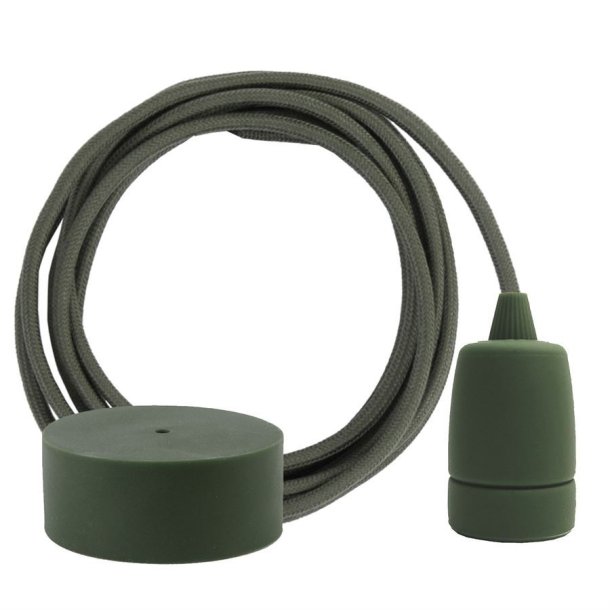 Dusty Army green cable 3 m. w/army green Copenhagen