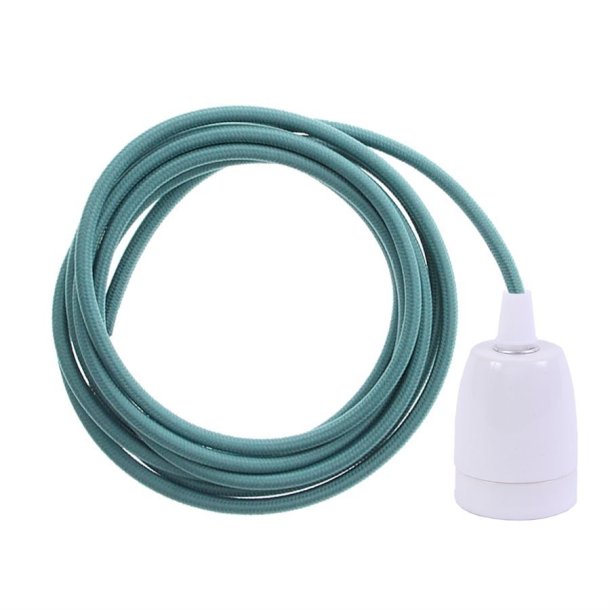 Ocean blue cable 3 m. w/white porcelain