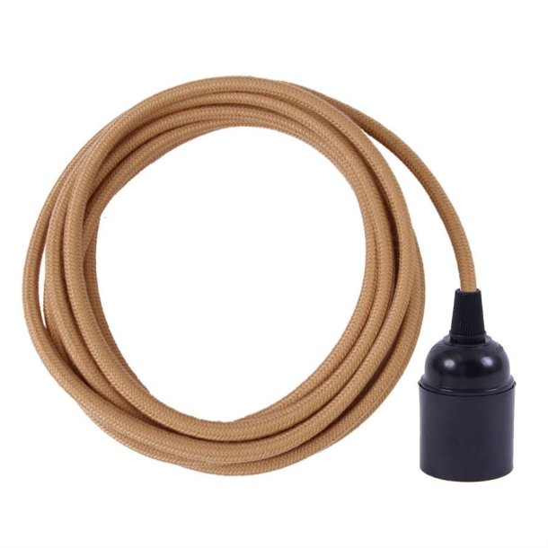 Dusty Latte cable 3 m. w/bakelite lamp holder