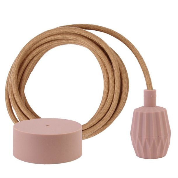 Dusty Latte cable 3 m. w/nude Plisse