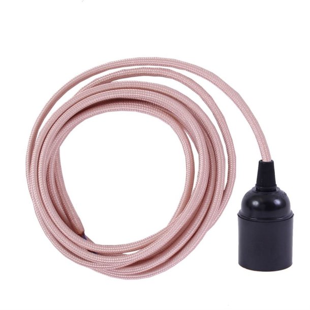 Pale copper cable 3 m. w/bakelite lamp holder