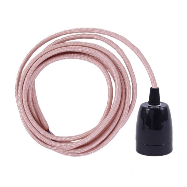 Pale copper cable 3 m. w/black porcelain