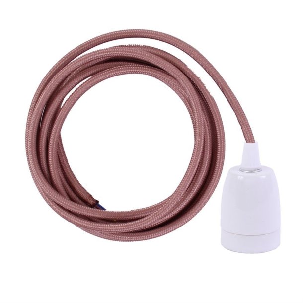 Copper cable 3 m. w/white porcelain