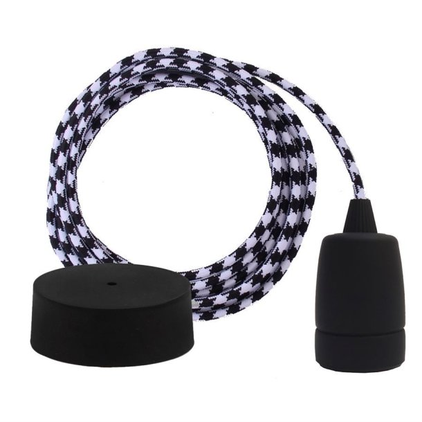 Black Square cable 3 m. w/black Copenhagen