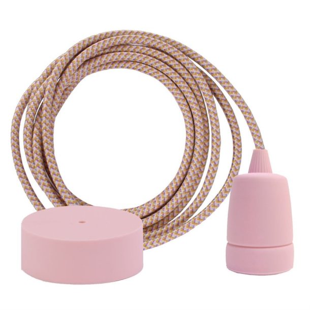 Pastel Mix cable 3 m. w/pale pink Copenhagen