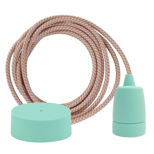 Pastel Mix cable 3 m. w/pale turquoise Copenhagen