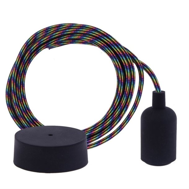 Black Rainbow cable 3 m. w/black New