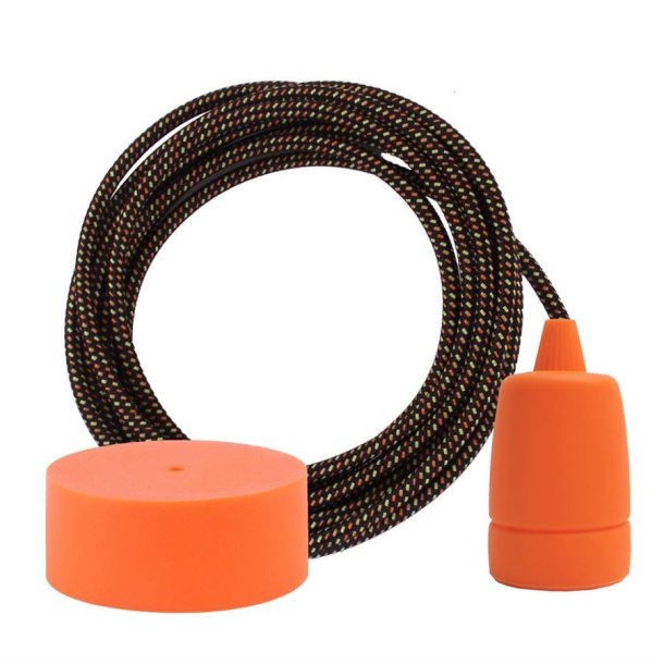 Warm Mix cable 3 m. w/deep orange Copenhagen