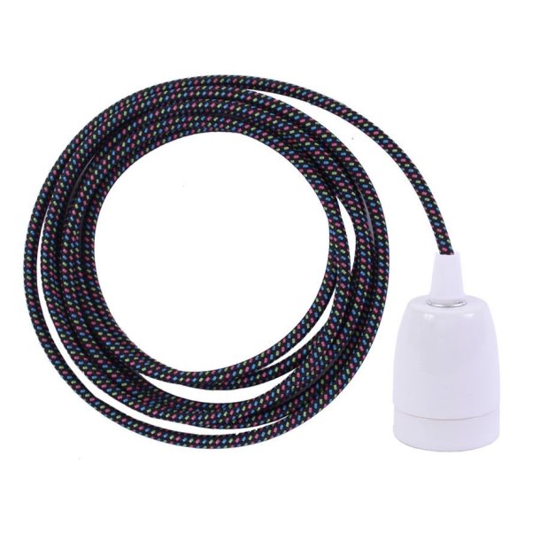 Cold Mix cable 3 m. w/white porcelain