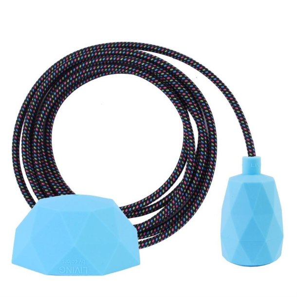 Cold Mix cable 3 m. w/pale blue Facet