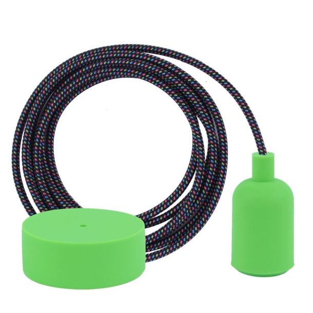 Cold Mix cable 3 m. w/lime green New