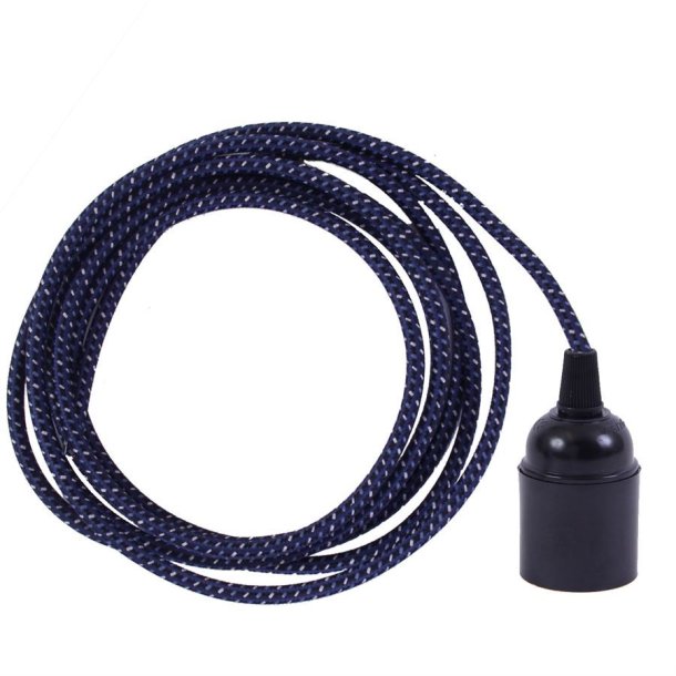 Denim Mix cable 3 m. w/bakelite lamp holder