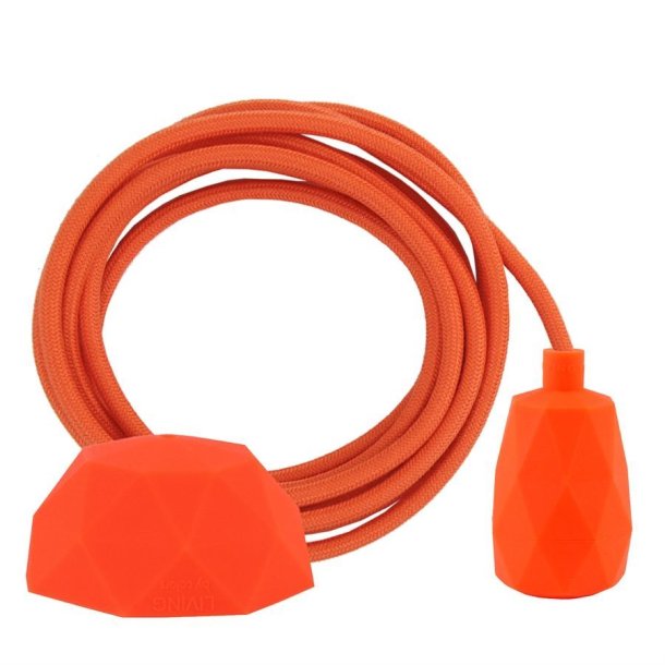 Dusty Deep orange cable 3 m. w/orange Facet