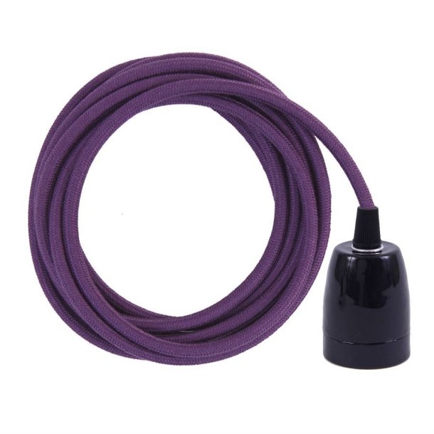 Dusty Purple cable 3 m. w/black porcelain