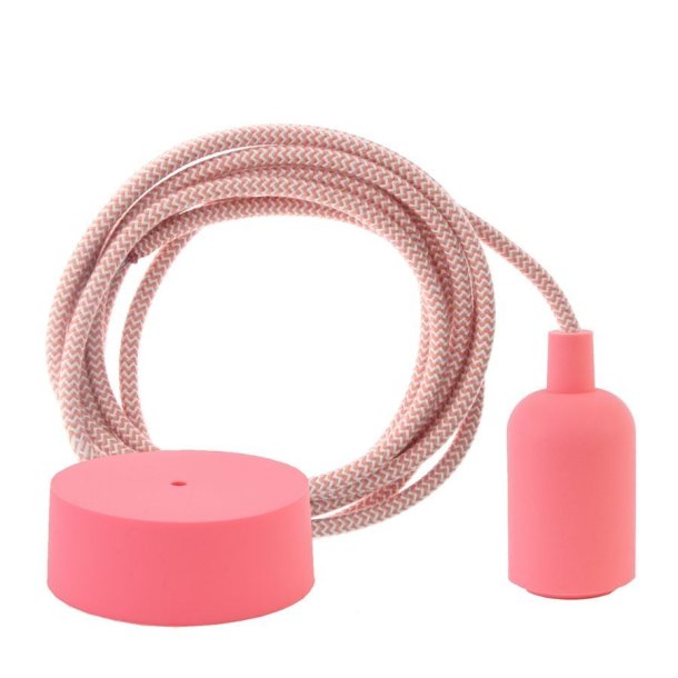 Dusty Peach Snake cable 3 m. w/peach New