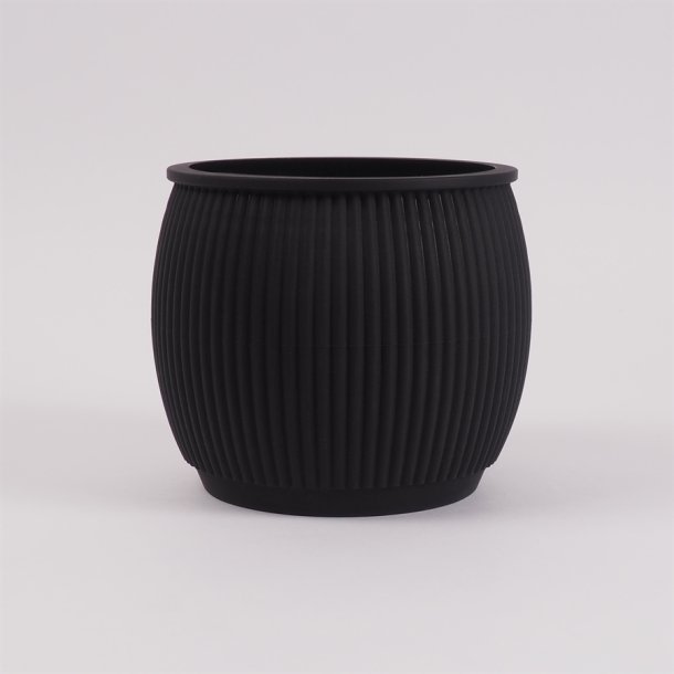 Chubby flowerpot Black