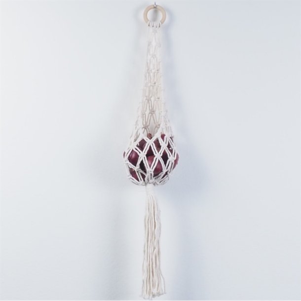 Macrame basket Offwhite