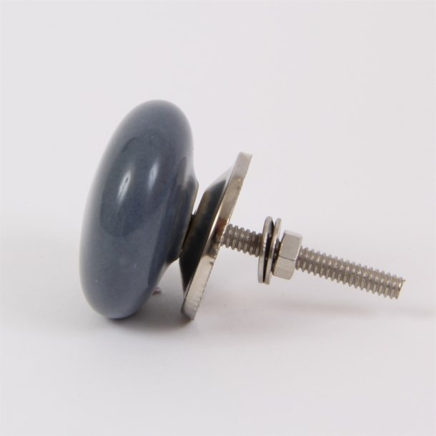 Grey flat knob