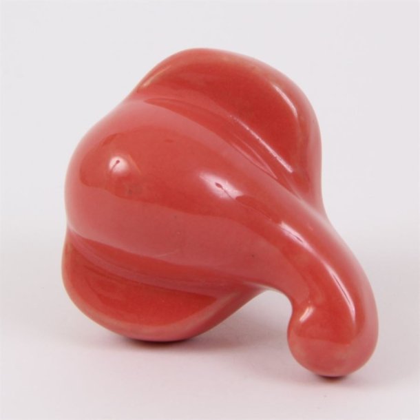 Coral red elephant knob