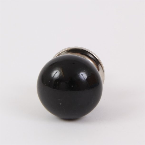 Black round knob