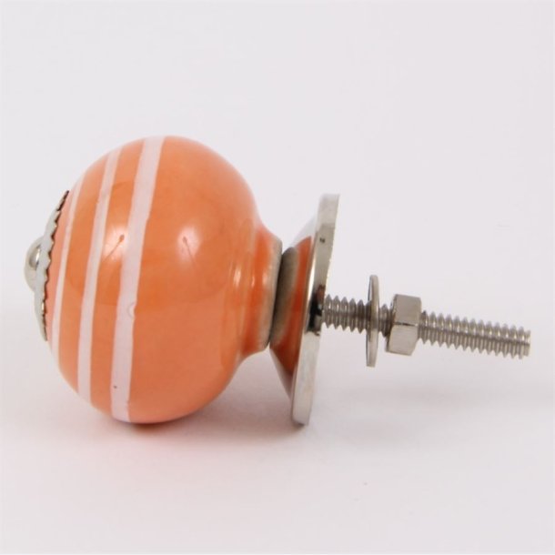 Orange knob with stripes