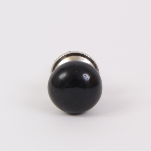 Black round knob