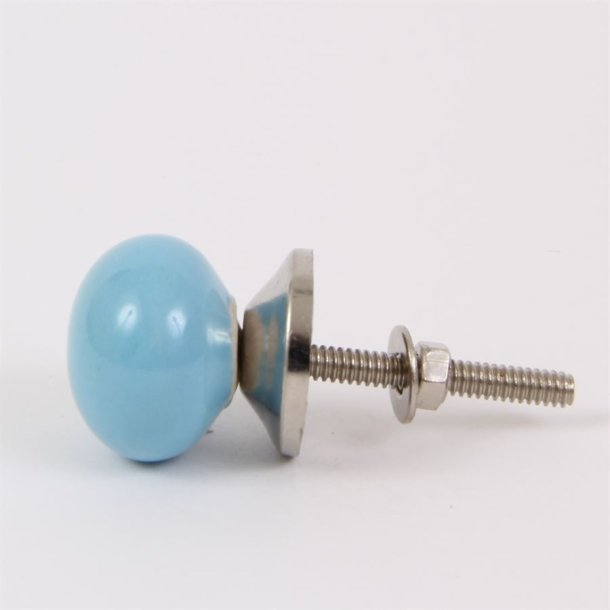 Blue round knob