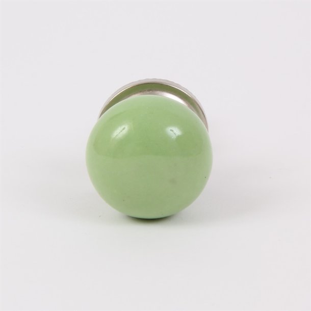 Green round knob