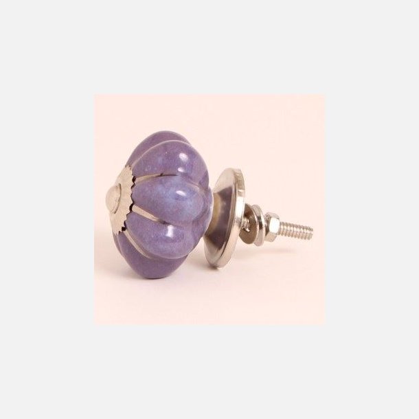Purple melon knob w/silver