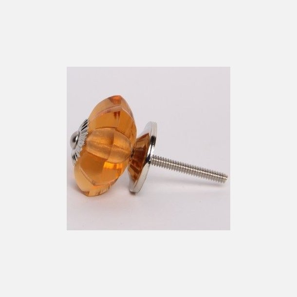 Orange melon glass knob