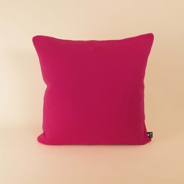 Soft knitted cushion cover 50x50 Hot pink