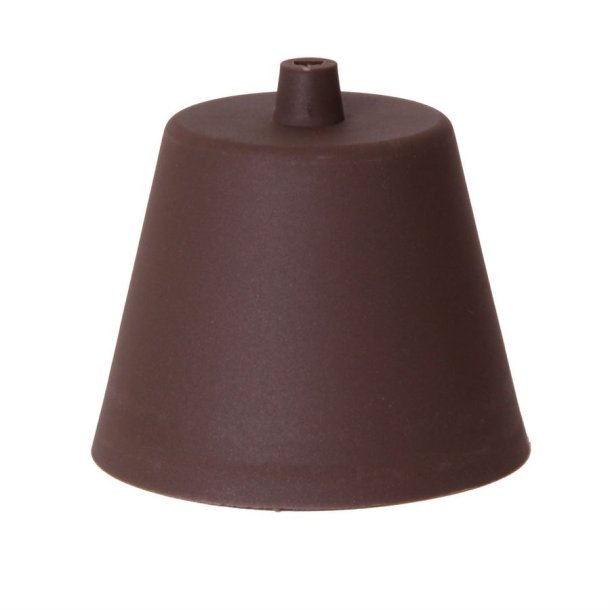 Brown plastic ceiling cup Trapez