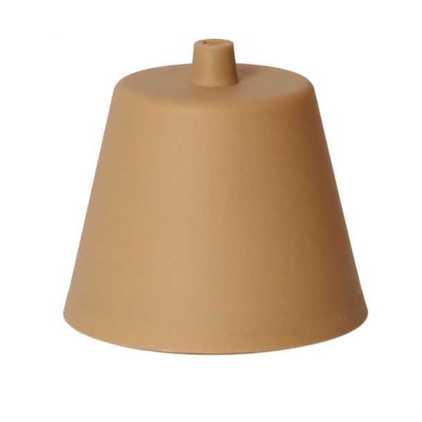 Beige plastic ceiling cup Trapez