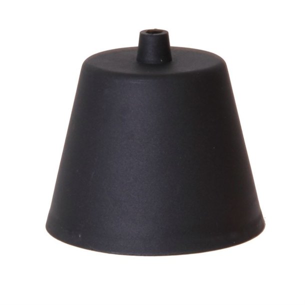 Black plastic ceiling cup Trapez