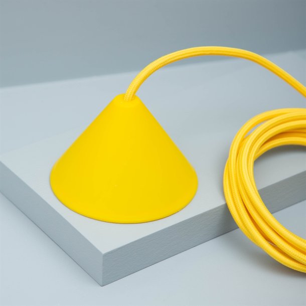 Yellow plastic ceiling cup Cone