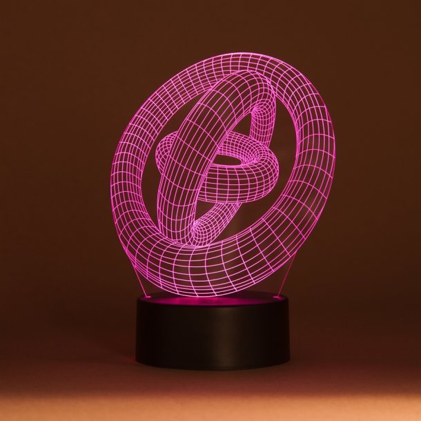 3D LED Night lamp Rings