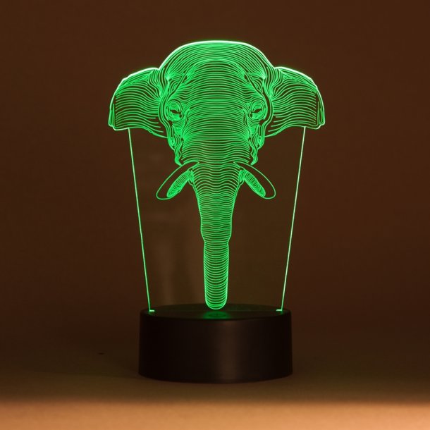 3D LED Night lamp Elephant