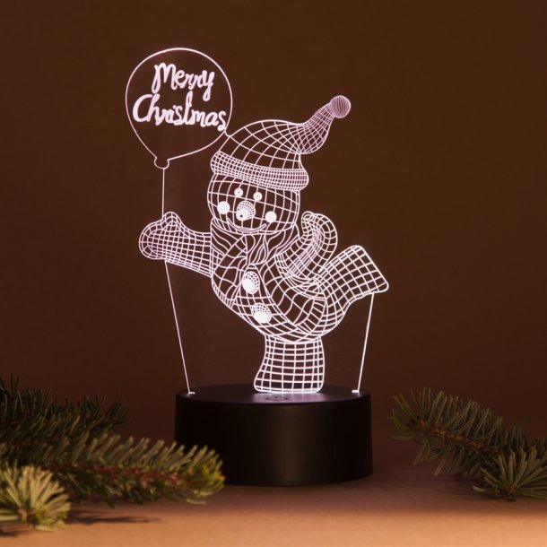 3D LED Night lamp Snowman