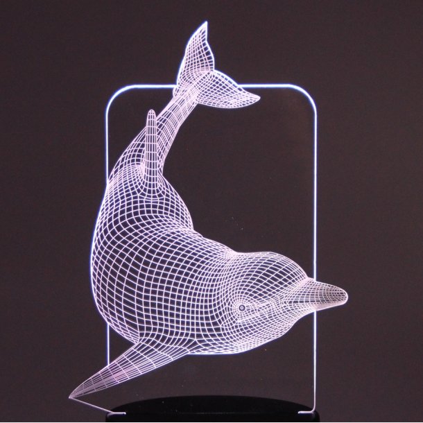 Acrylic plate Dolphin