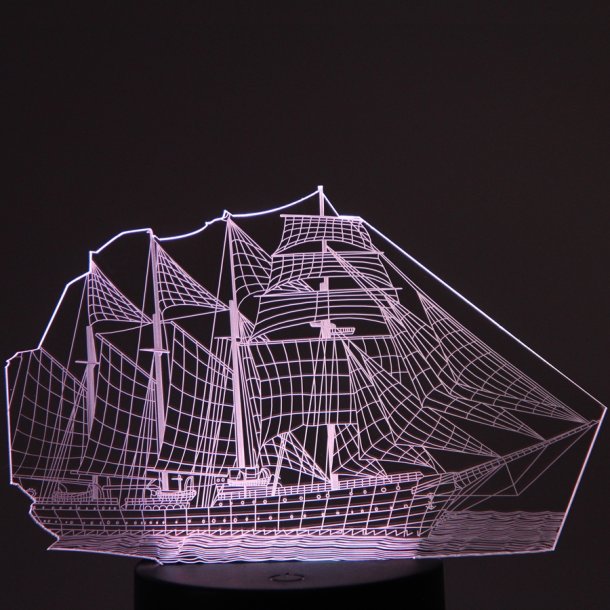 Acrylic plate Ship